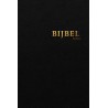 HSV Bijbel met Psalmen - zwart leer met goudsnee, rits en duimgrepen 12x18 cm