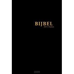 HSV Bijbel met Psalmen 14x21 hardcover zwart