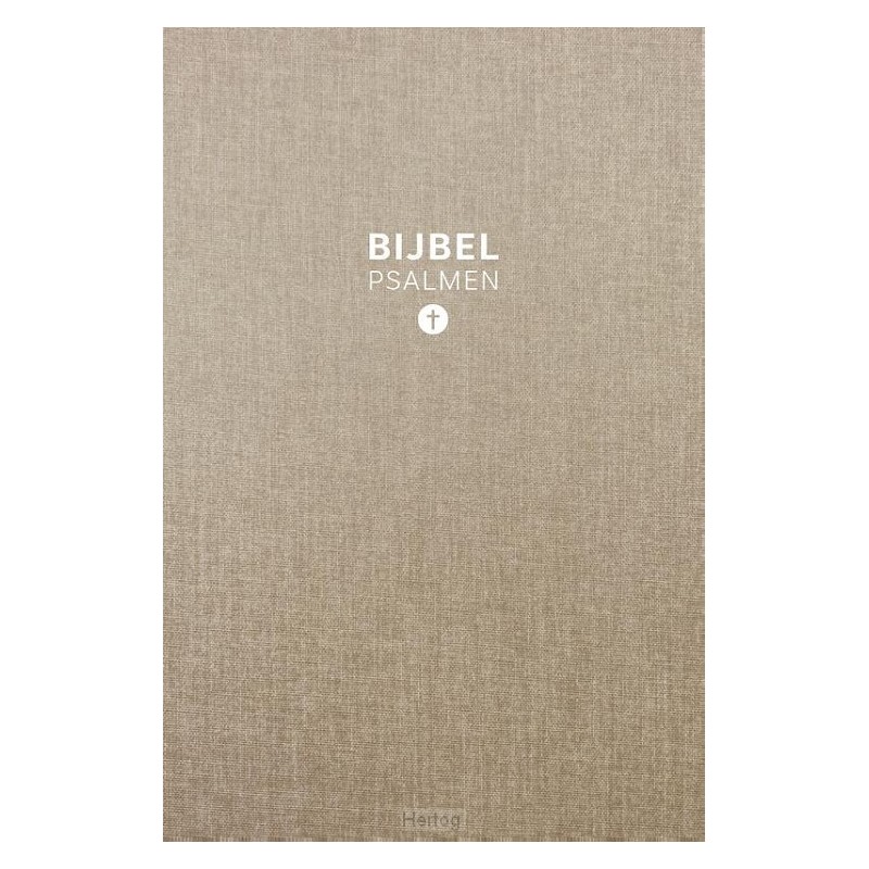HSV Bijbel met Psalmen - 10x15 taupe linnen